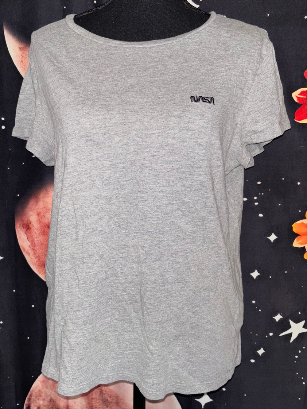 Light Gray NASA Logo Crewneck Tee